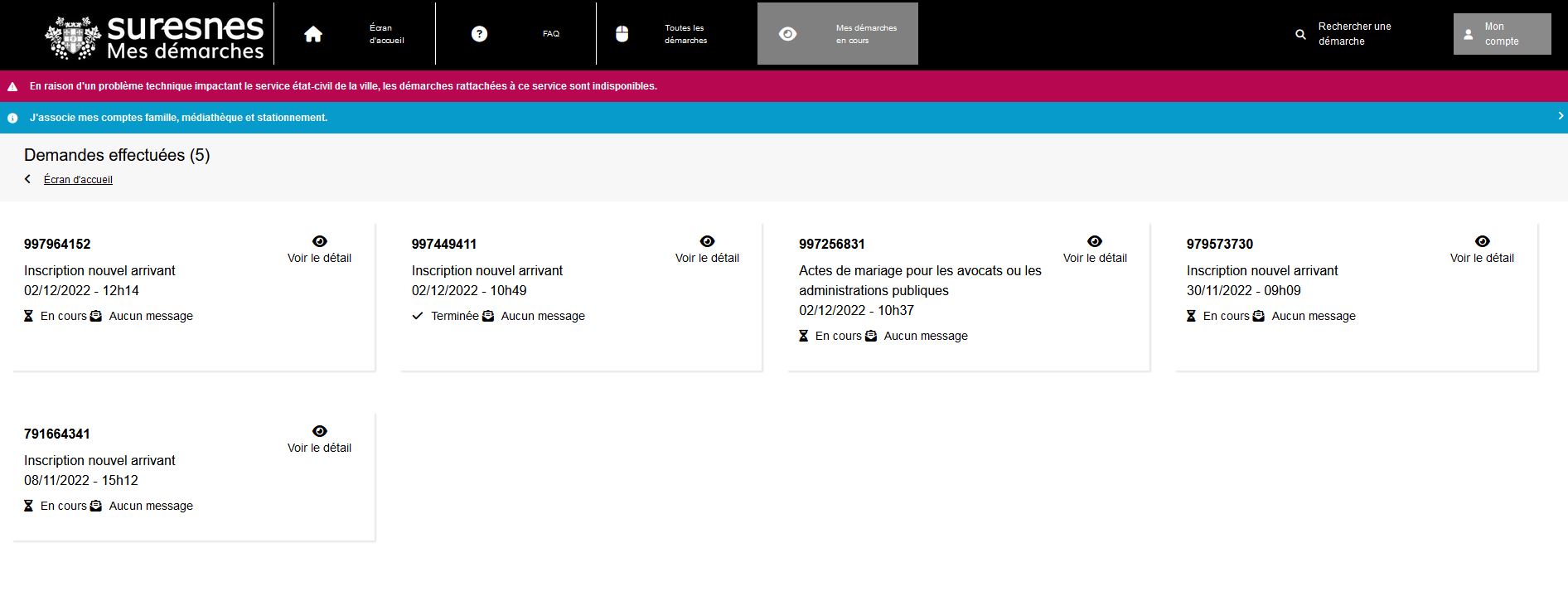 Suresnes Démarches en Cours Desktop